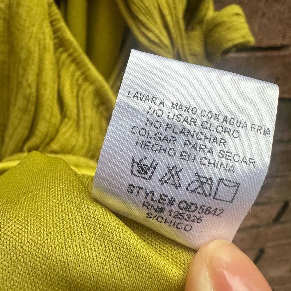 Chartreuse Halter Dress - Picture 9 of 9